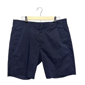 Theory Shorts Men's Size‎ 34 Blue Golf Preppy Chino Casual Flat Front Pinstripe